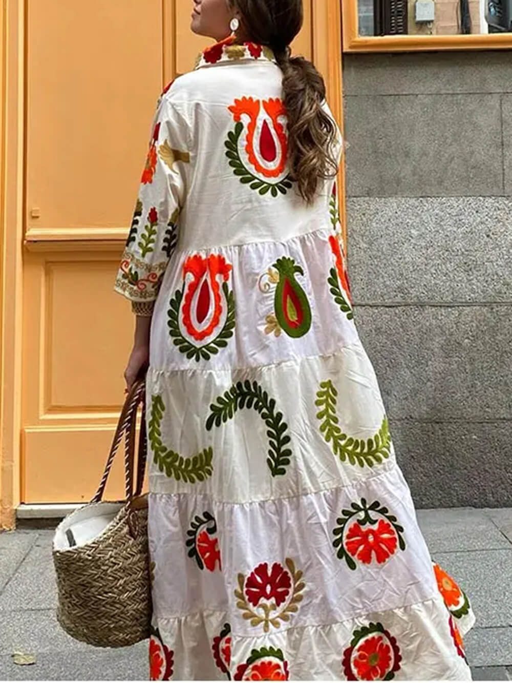 Bohemian Loose Print Dress-Likemychoice