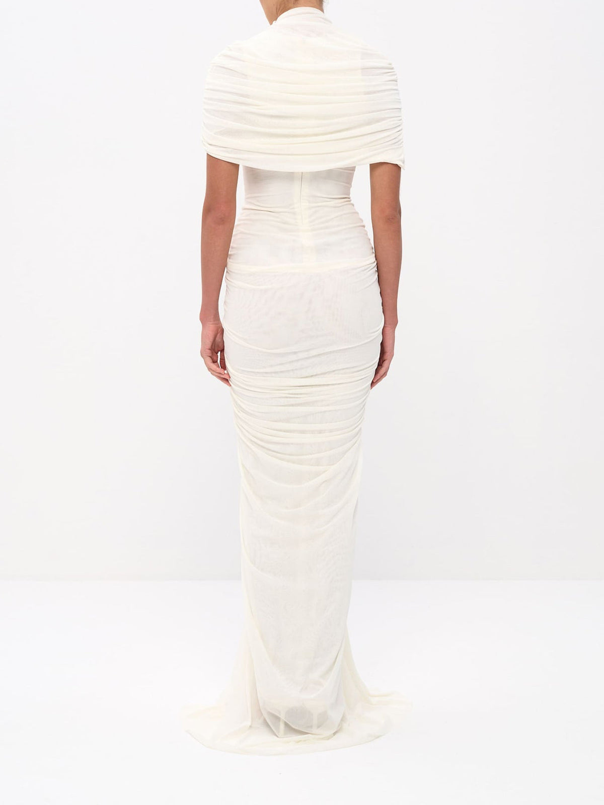 Twisted Ruched Formal Wedding Guest Maxi Dress