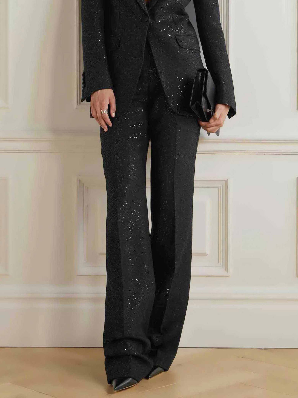 Exquisite Sequin-Embellished Blazer