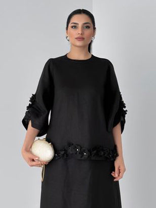 Exquisite Floral Embroidered Top And Skirt Two-Piece Set-Likemychoice