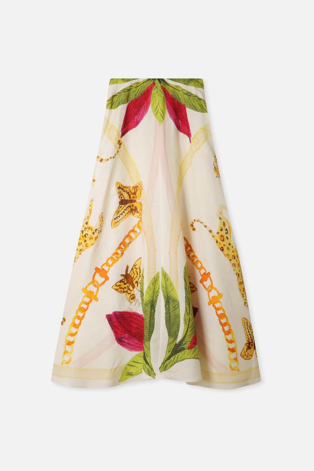 Printed Lace-Up Top And Skirt Set-Likemychoice