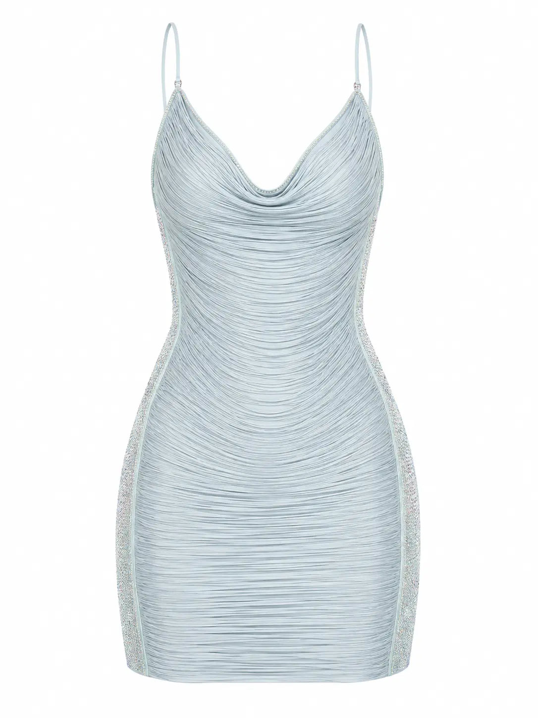 Drop-off Hooded Backless Mini Dress