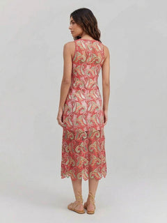 Exquisite Paisley Crochet Midi Dress