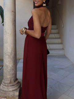 Elegant Lace Halter Neck Jumpsuit