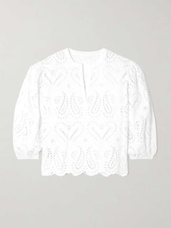 Elegant Cutout Embroidered Lace Skirt