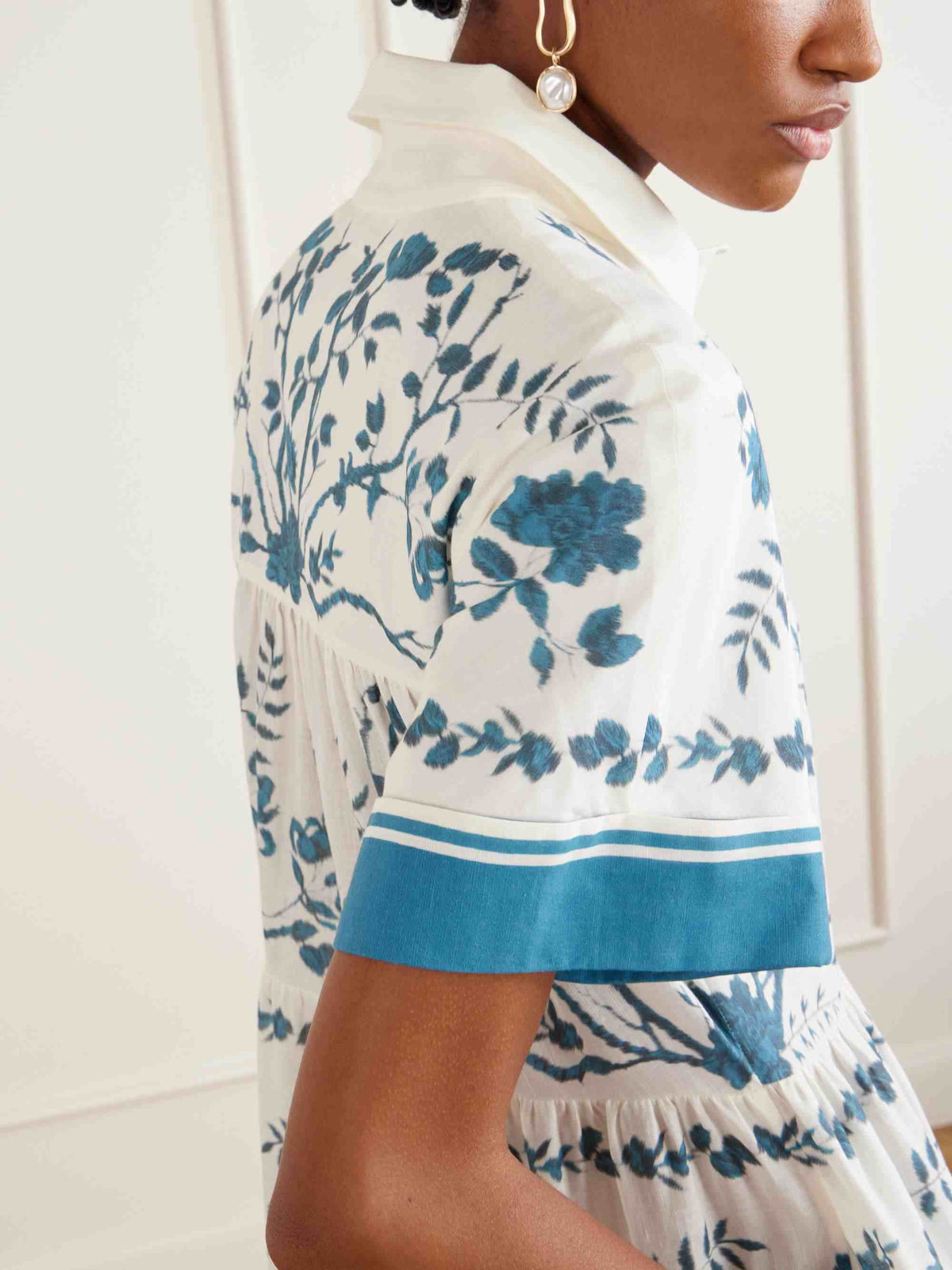 Casual Floral Print Tiered Maxi Dress