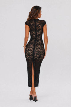 Sexy Slim Fit Floral Lace Dress