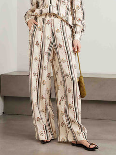 Bohemian Printed Striped Shirt