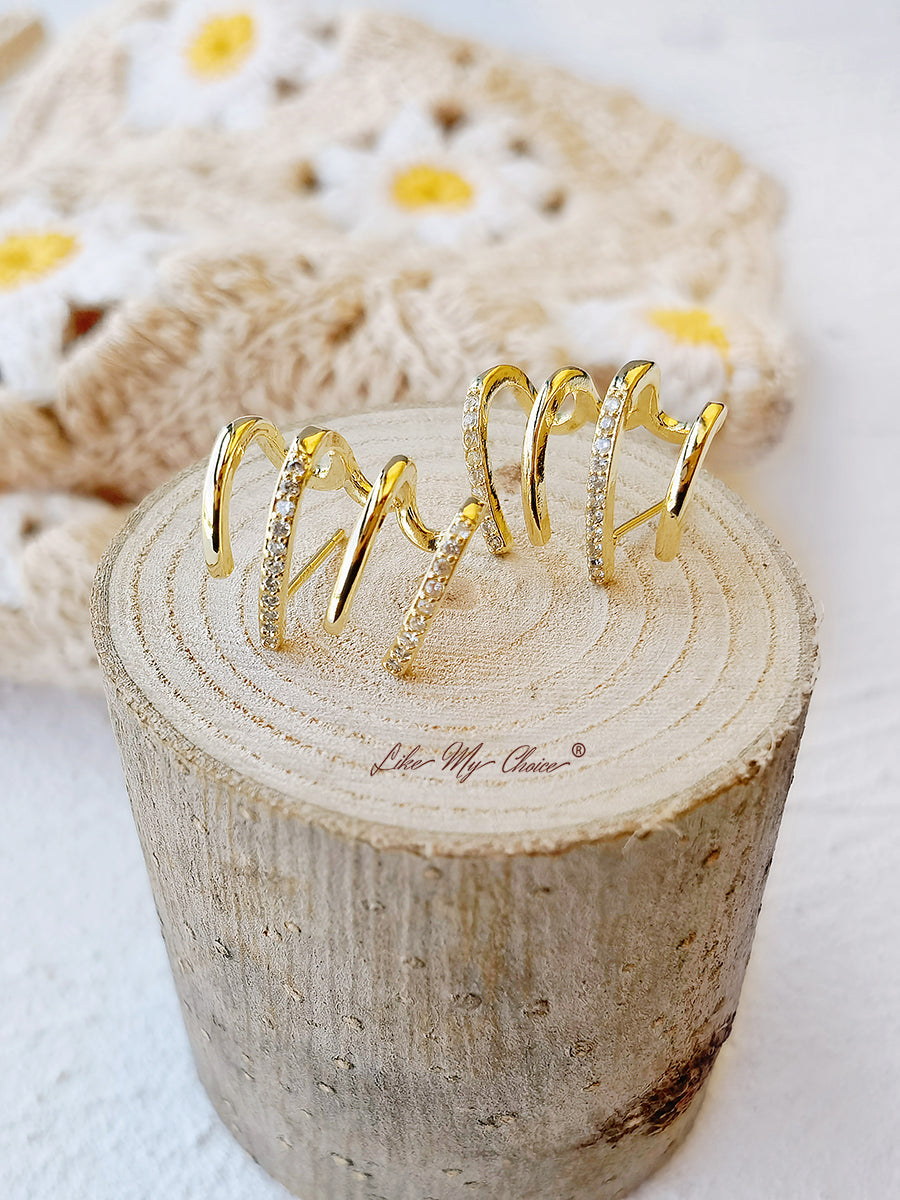 Shiny Crystal Earrings-Likemychoice