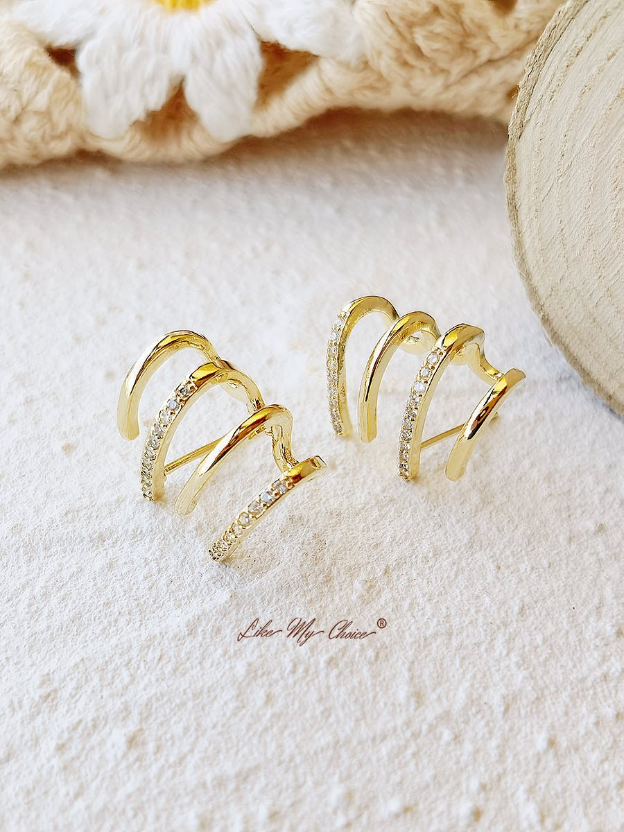Shiny Crystal Earrings-Likemychoice