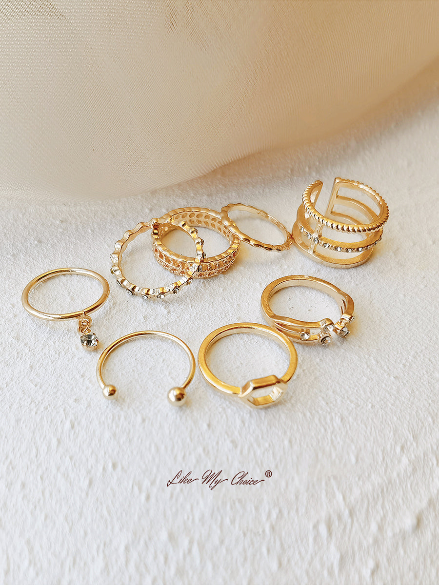 Iris Ring Set 8pcs-Likemychoice
