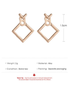 Trendy Cute Nickel Free  Square Stud Earrings