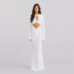 Sheer lace asymmetrical beach vacation dress [erp-image:add39e44adac056f5b4434af]