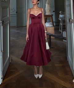 Burgundy Corset Sweetheart Neckline Satin Maxi Dress with Tulle Hem [erp-image:c3a50c11ef8024b3d7dbf98e]