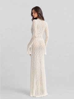 Sheer lace asymmetrical beach vacation dress [erp-image:85708f3ab5fade0d45d0faeb]