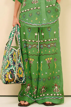 Unique Casual Sun Dancer Print Loose Button-Down Shirt