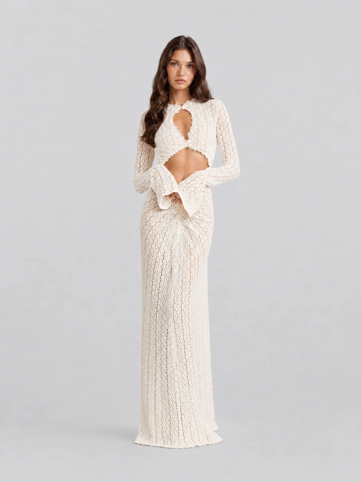 Sheer lace asymmetrical beach vacation dress [erp-image:fff65ef0e0e8ca9d0fa2df87]