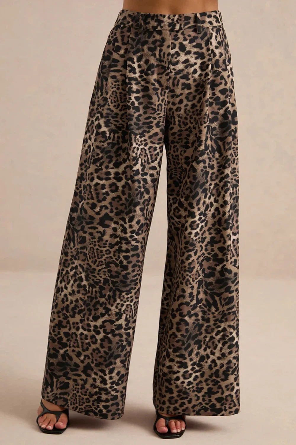 Ombré Leopard Print Blazer and Wide Leg Pants Two Piece Suit Set [erp-image:9d60160c2759cf1ab280e576]