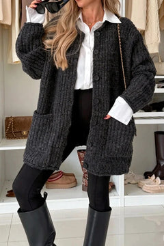 Chunky Ribbed Knit Button-Up Cardigan Sweater with Pockets [erp-image:f475f3db24b66af46cdae961]