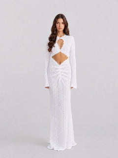 Sheer lace asymmetrical beach vacation dress [erp-image:f5714dab40ac72790f09c03f]