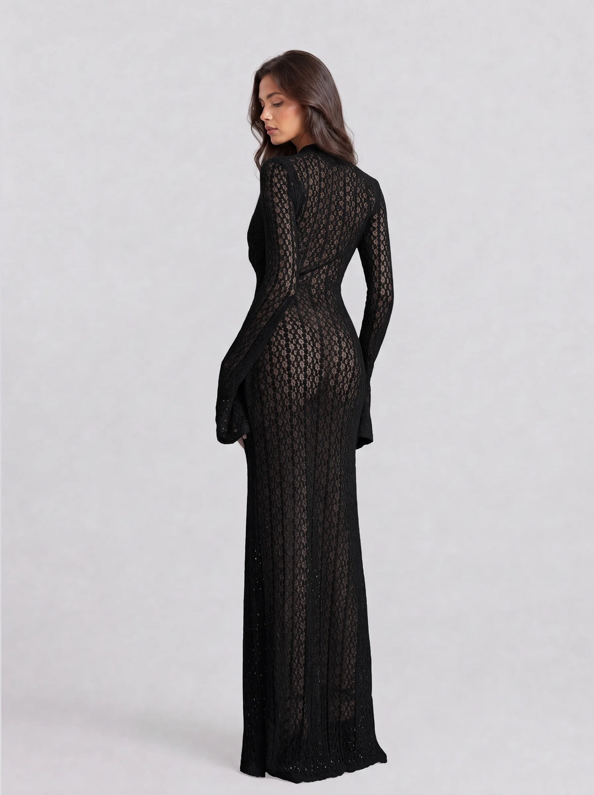 Sheer lace asymmetrical beach vacation dress [erp-image:9c9a359ff30c8931276a4a08]