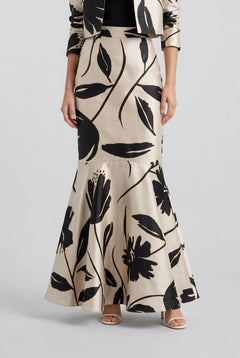 Floral Print Cropped Jacket and High Waisted Mermaid Skirt Two Piece Set [erp-image:ca1fce5b32aae74f9842e17e]
