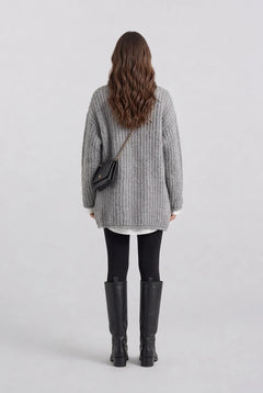 Chunky Ribbed Knit Button-Up Cardigan Sweater with Pockets [erp-image:34c07c8e0212471b7cf2a20b]