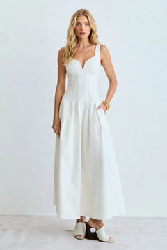 Minimalist Slim Sling Maxi Dress