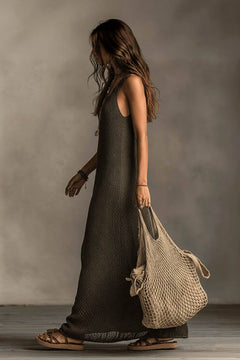 Minimalist Loose Knit Maxi Dress