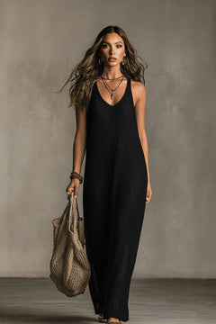 Minimalist Loose Knit Maxi Dress