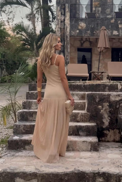 Chiffon Patchwork Maxi Dress