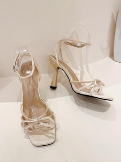 Fashionable One-Line Buckle Women's Sandals Stiletto Open Toe Sexy High Heels-Likemychoice