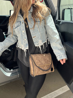 Take Away Crossbody Clutch Tan-Likemychoice