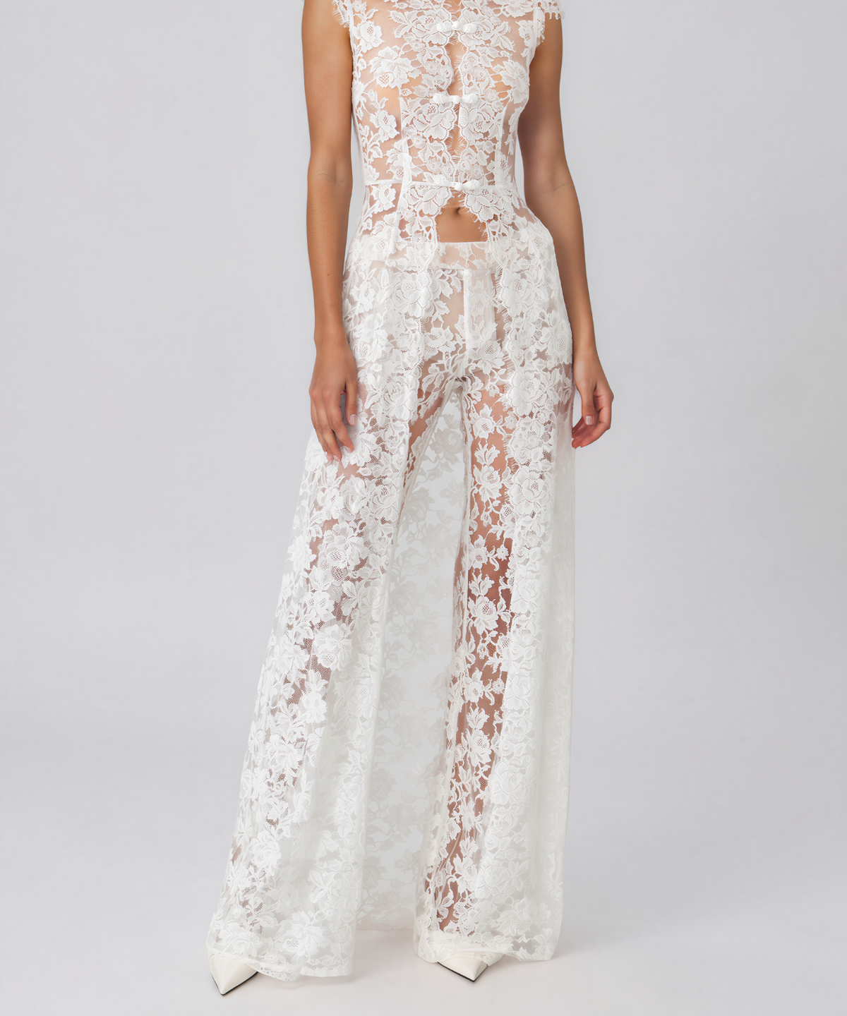 Elegant Lace Cutout Top