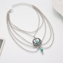 Silver Beach Boho Anklet-Likemychoice